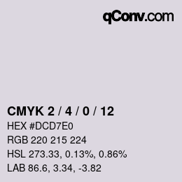 Color code: CMYK 2 / 4 / 0 / 12 | qconv.com