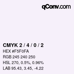 Código de color: CMYK 2 / 4 / 0 / 2 | qconv.com