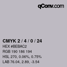 Color code: CMYK 2 / 4 / 0 / 24 | qconv.com