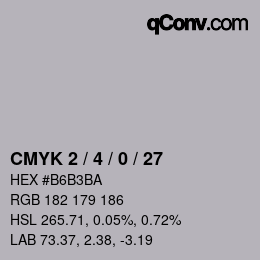 Color code: CMYK 2 / 4 / 0 / 27 | qconv.com