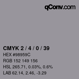 Color code: CMYK 2 / 4 / 0 / 39 | qconv.com