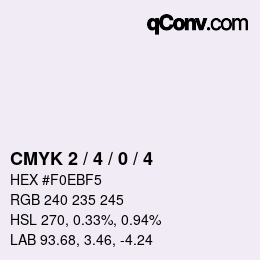 Color code: CMYK 2 / 4 / 0 / 4 | qconv.com