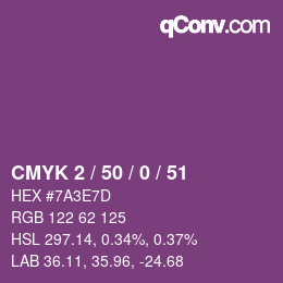 Color code: CMYK 2 / 50 / 0 / 51 | qconv.com