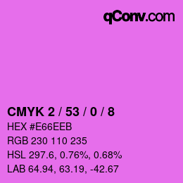 颜色代码: CMYK 2 / 53 / 0 / 8 | qconv.com