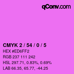 カラーコード: CMYK 2 / 54 / 0 / 5 | qconv.com