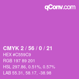 カラーコード: CMYK 2 / 56 / 0 / 21 | qconv.com