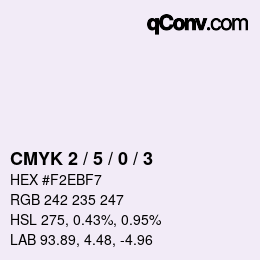 Color code: CMYK 2 / 5 / 0 / 3 | qconv.com
