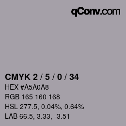 Color code: CMYK 2 / 5 / 0 / 34 | qconv.com