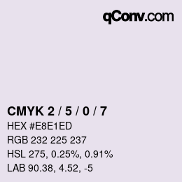 Color code: CMYK 2 / 5 / 0 / 7 | qconv.com