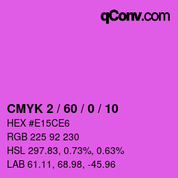 カラーコード: CMYK 2 / 60 / 0 / 10 | qconv.com
