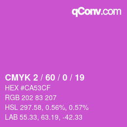 カラーコード: CMYK 2 / 60 / 0 / 19 | qconv.com