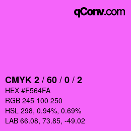 カラーコード: CMYK 2 / 60 / 0 / 2 | qconv.com