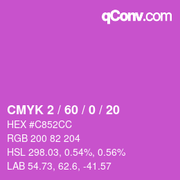 カラーコード: CMYK 2 / 60 / 0 / 20 | qconv.com
