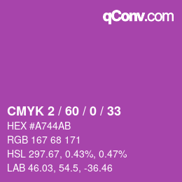 颜色代码: CMYK 2 / 60 / 0 / 33 | qconv.com
