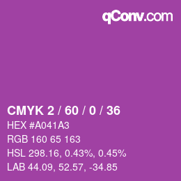 カラーコード: CMYK 2 / 60 / 0 / 36 | qconv.com