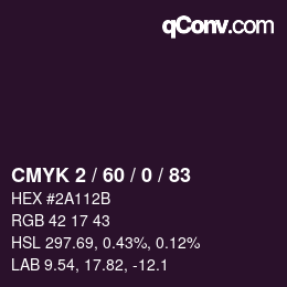 カラーコード: CMYK 2 / 60 / 0 / 83 | qconv.com