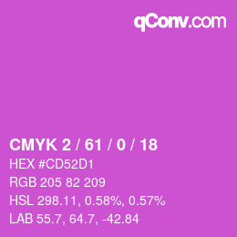 Color code: CMYK 2 / 61 / 0 / 18 | qconv.com