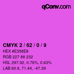 Color code: CMYK 2 / 62 / 0 / 9 | qconv.com