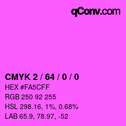 Color code: CMYK 2 / 64 / 0 / 0 | qconv.com