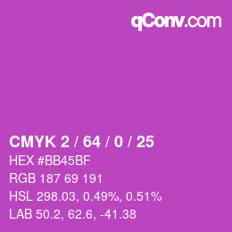 Color code: CMYK 2 / 64 / 0 / 25 | qconv.com