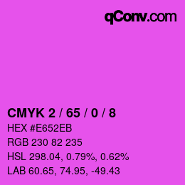 カラーコード: CMYK 2 / 65 / 0 / 8 | qconv.com