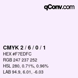 Color code: CMYK 2 / 6 / 0 / 1 | qconv.com