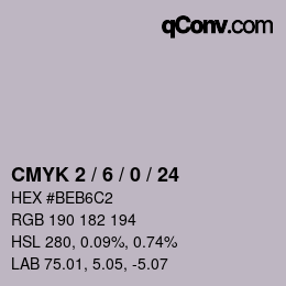 Color code: CMYK 2 / 6 / 0 / 24 | qconv.com