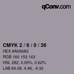 Color code: CMYK 2 / 6 / 0 / 36 | qconv.com