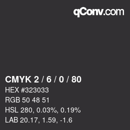 Color code: CMYK 2 / 6 / 0 / 80 | qconv.com