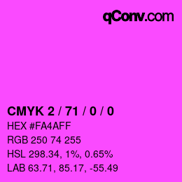 Color code: CMYK 2 / 71 / 0 / 0 | qconv.com
