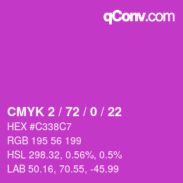Color code: CMYK 2 / 72 / 0 / 22 | qconv.com