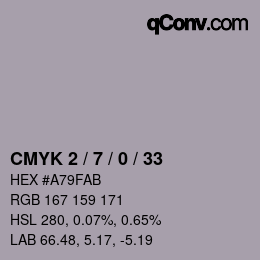 Color code: CMYK 2 / 7 / 0 / 33 | qconv.com