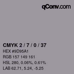 Color code: CMYK 2 / 7 / 0 / 37 | qconv.com