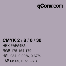 Color code: CMYK 2 / 8 / 0 / 30 | qconv.com