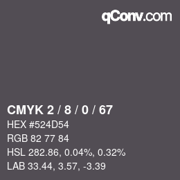颜色代码: CMYK 2 / 8 / 0 / 67 | qconv.com
