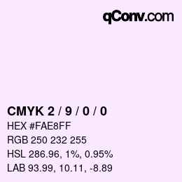 Color code: CMYK 2 / 9 / 0 / 0 | qconv.com