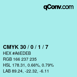 Color code: CMYK 30 / 0 / 1 / 7 | qconv.com