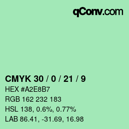 Color code: CMYK 30 / 0 / 21 / 9 | qconv.com