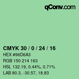 Color code: CMYK 30 / 0 / 24 / 16 | qconv.com