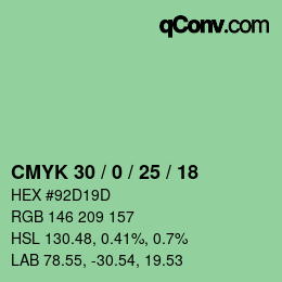 Color code: CMYK 30 / 0 / 25 / 18 | qconv.com