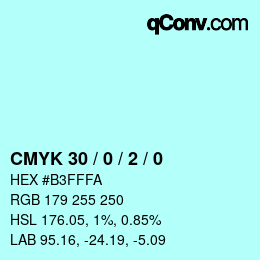 Color code: CMYK 30 / 0 / 2 / 0 | qconv.com