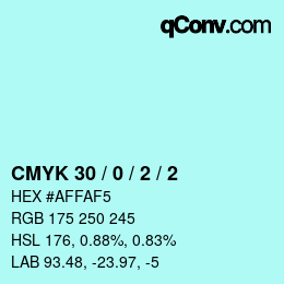 Color code: CMYK 30 / 0 / 2 / 2 | qconv.com