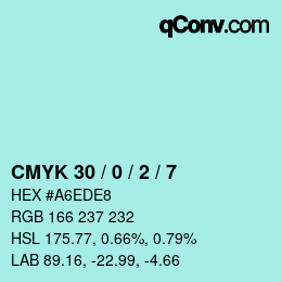 Color code: CMYK 30 / 0 / 2 / 7 | qconv.com