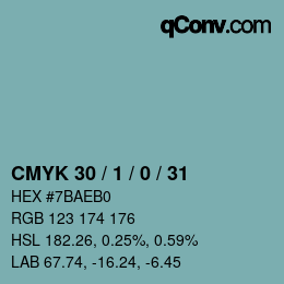 Color code: CMYK 30 / 1 / 0 / 31 | qconv.com