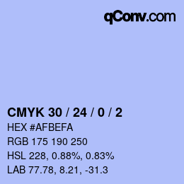 Color code: CMYK 30 / 24 / 0 / 2 | qconv.com