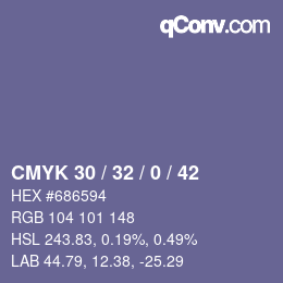 Código de color: CMYK 30 / 32 / 0 / 42 | qconv.com