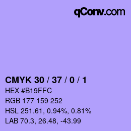 Color code: CMYK 30 / 37 / 0 / 1 | qconv.com