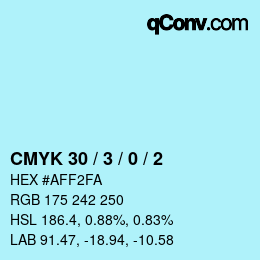 Color code: CMYK 30 / 3 / 0 / 2 | qconv.com