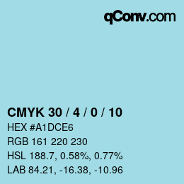 Color code: CMYK 30 / 4 / 0 / 10 | qconv.com
