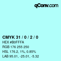 Color code: CMYK 31 / 0 / 2 / 0 | qconv.com